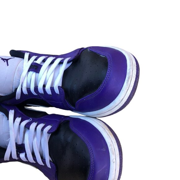 NIKE Air Jordan 1 Low Court Purple Black Size 10 - Picture 11 of 11